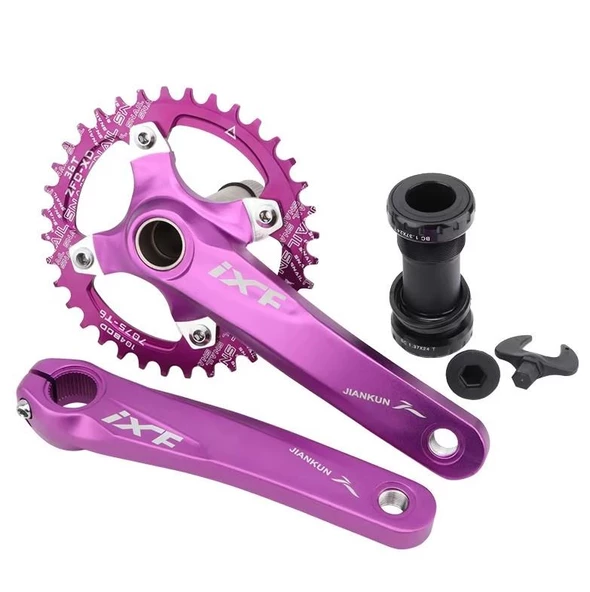 İXF 32T Tek Yaprak Aynakol Seti Göbek+Aynakol+Yaprak 104 BCD bisiklet krank Seti