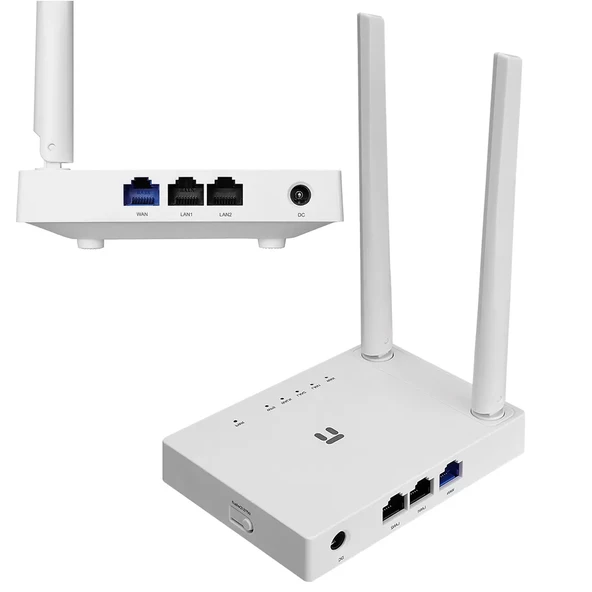 300MBPS 2.4GHZ 1*WAN+2*LAN 2*5DBI ANTEN AP+REPEATER+WISP SMART KABLOSUZ ROUTER (4434) - 1