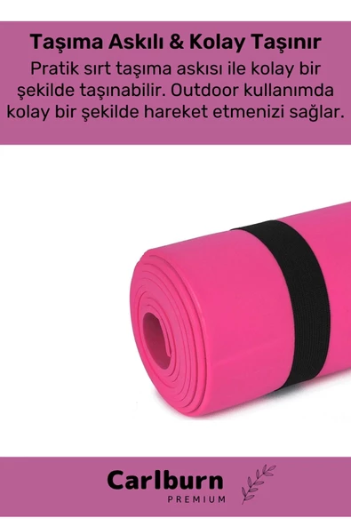 Taşıma Askılı Su Geçirmez Konforlu Kalın Rahat Çift Taraflı Kamp Zemin Çadır Uyku Matı Yer Minderi - 2