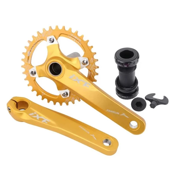 İXF 32T Tek Yaprak Aynakol Seti Göbek+Aynakol+Yaprak 104 BCD bisiklet krank Seti - 4