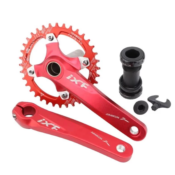 İXF 32T Tek Yaprak Aynakol Seti Göbek+Aynakol+Yaprak 104 BCD bisiklet krank Seti - 3