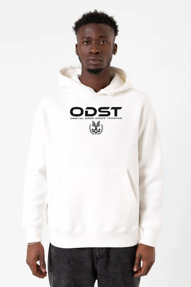 Halo Odst Orbital Drop Shock Trooper Beyaz Erkek 3ip Kapşonlu Sweatshirt