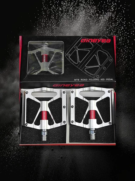 Forge Gt Xbyc 1804 Alüminyum Geniş Mtb Bmx Freestyle Platform Bisiklet Pedalı Gümüş - 4