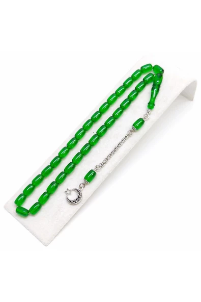 Alman Blok Zar Kehribar Tesbih - 7 Mm/11 Mm Kapsül Kesim - 7 Farklı Renk Mevcuttur - Resim 3