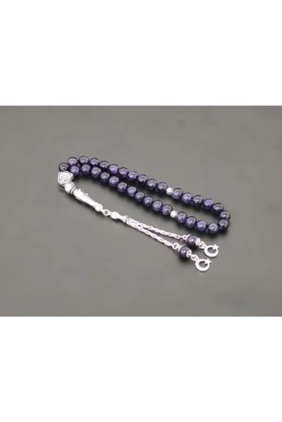 Yıldıztaşı Lacivert 8mm Doğaltaş Tesbih - 3