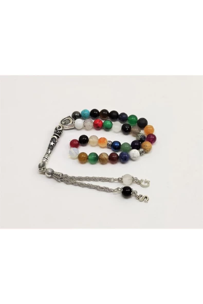 - 33 Farklı Doğaltaş - Karışık Doğaltaş Tesbih - Resim 4