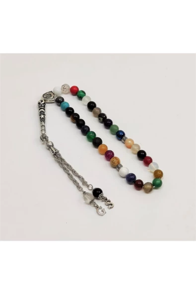 - 33 Farklı Doğaltaş - Karışık Doğaltaş Tesbih - Resim 2