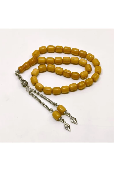 Çubuk Sıkma Kehribar Tesbih - Kapsül Kesim - 9mm/11mm - No. 1 - Resim 6