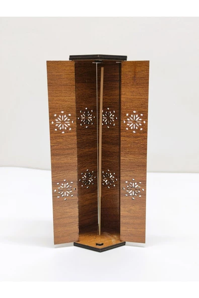3 mm MDF Ahşap Tütsülük Kutusu - Özel Tasarım - 3
