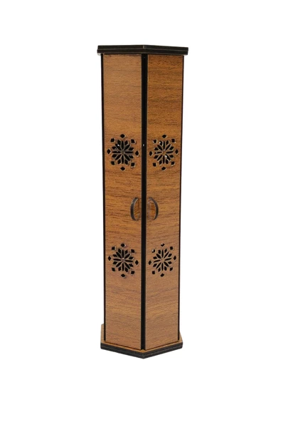 3 mm MDF Ahşap Tütsülük Kutusu - Özel Tasarım - 6