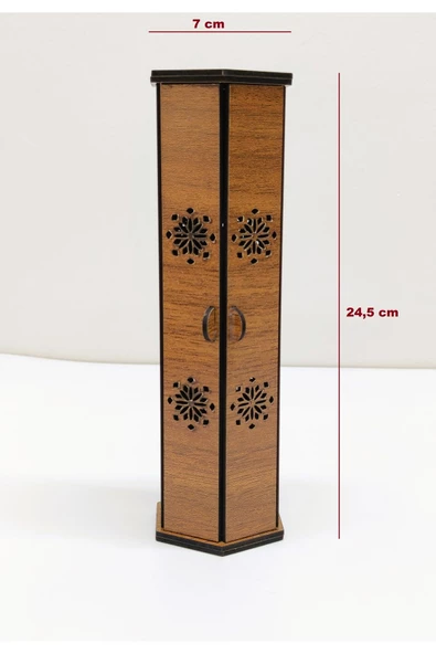 3 mm MDF Ahşap Tütsülük Kutusu - Özel Tasarım - 2
