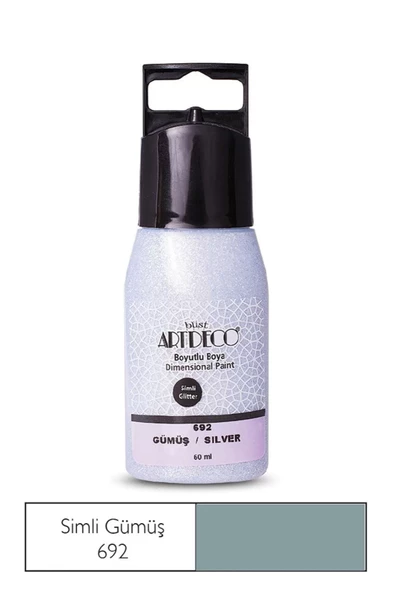 Artdeco Simli Boyutlu Boya 60 Ml Gümüş 692