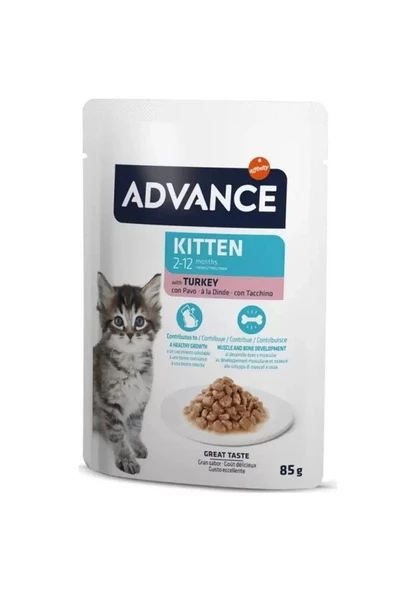 Advance Cat Kıtten Tavuklu Pouch Yavru 85 gr Kedi Maması