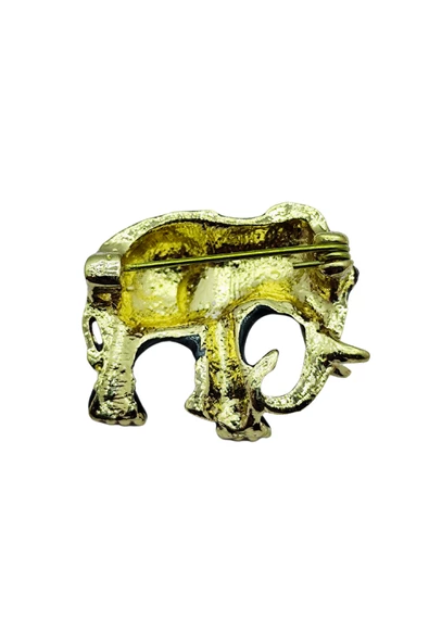 Otantik Fil Figürlü Broş - Resim 4