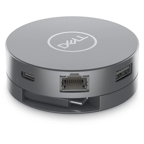 DELL DA305, 470-AFKL, 6sı 1 Arada, Type-C TO HDMI, DP, 2xUSB 3.2, USB-C (Type-C), Gigabit Lan (RJ45) Çevirici Adaptör - 1