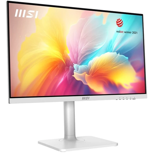 MSI 23.8" FLAT IPS MODERN MD2412PW 1MS 100HZ HDMI USBC PIVOT MONİTÖR BEYAZ - 5