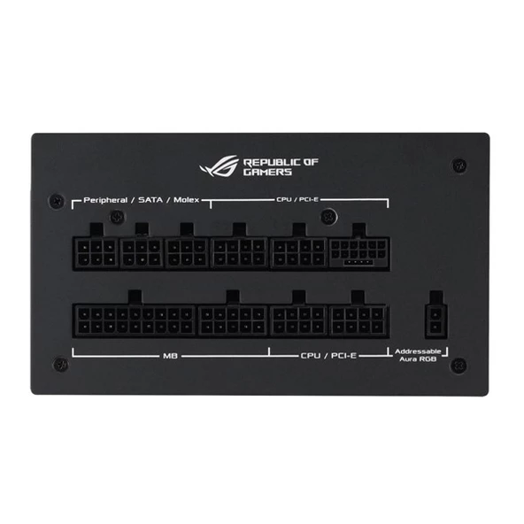 ASUS 1200W 80+ GOLD ROG STRIX AURA EDITION 1200G PCIE 5.0 TAM MODÜLER POWER SUPPLY - 6