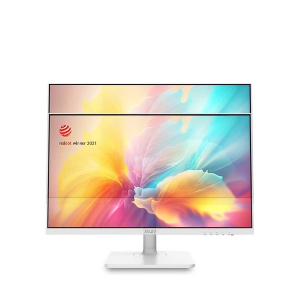 MSI 23.8" FLAT IPS MODERN MD2412PW 1MS 100HZ HDMI USBC PIVOT MONİTÖR BEYAZ - 4