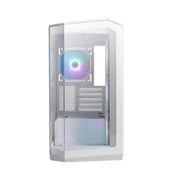 MSI MAG PANO M100R PZ 4-ARGB FANLI GAMING MICRO-TOWER PC KASASI BEYAZ - Resim 2