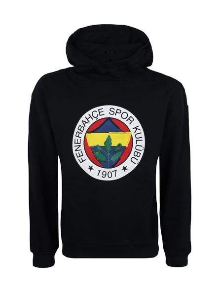 Fenerbahçe Orijinal Lisanslı Logolu Lacivert Kapüşonlu Sweat - 4
