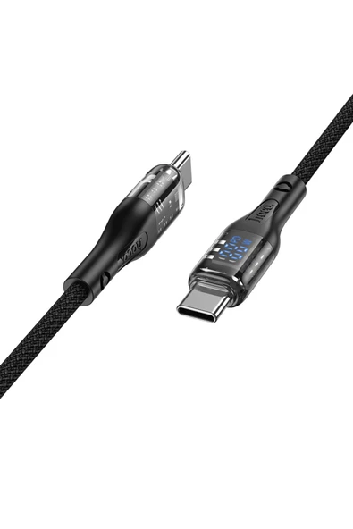 Hoco U115 1.2M 100W Type-C to Type-C Şarj Data Kablosu - 11