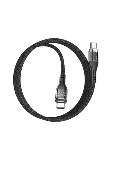Hoco U115 1.2M 100W Type-C to Type-C Şarj Data Kablosu - 3