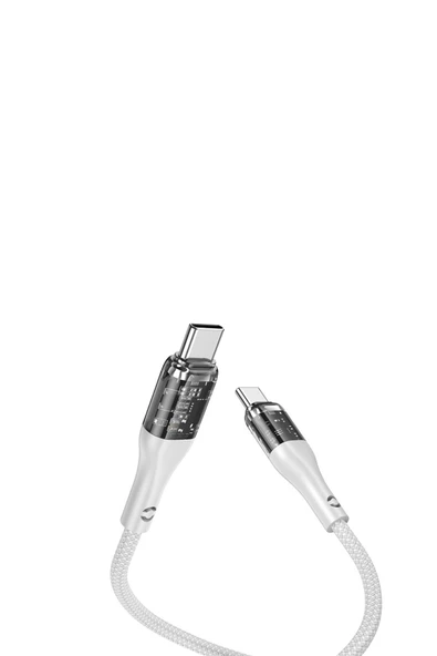 Hoco U115 1.2M 100W Type-C to Type-C Şarj Data Kablosu - 8