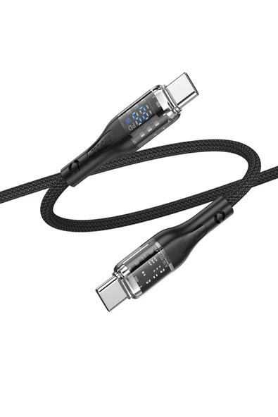 Hoco U115 1.2M 100W Type-C to Type-C Şarj Data Kablosu - 12