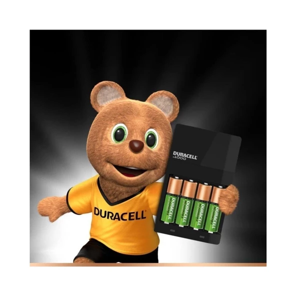 Duracell CEF14 4 Saat Pil Şarj Cihazı ( Cef 14 Şarj Aleti) + 2'şer Adet Şarj Edilebilir Aa ve Aaa Pil - 2