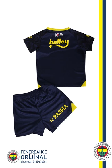 Fenerbahçe Orijinal Lisanslı 23-24 Lacivert Çocuk Forma Set Hediyelik Ahşap Kutulu - 4
