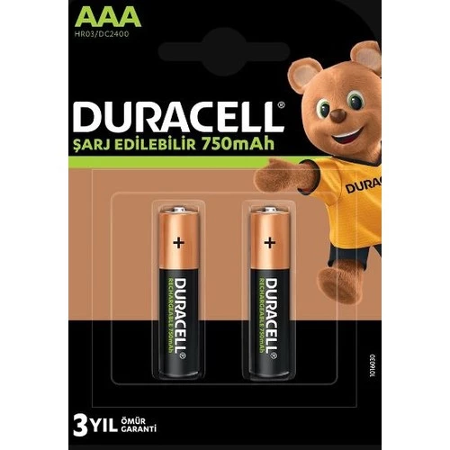 Duracell Şarj Edilebilir Aaa Ince Pil 750 Mah