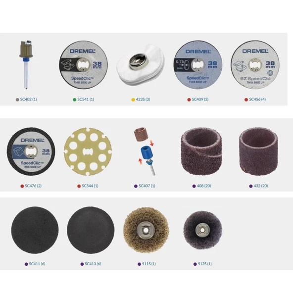 Dremel SC725 Kesme Aksesuar Seti 70 Parça 2615E725JA - 3