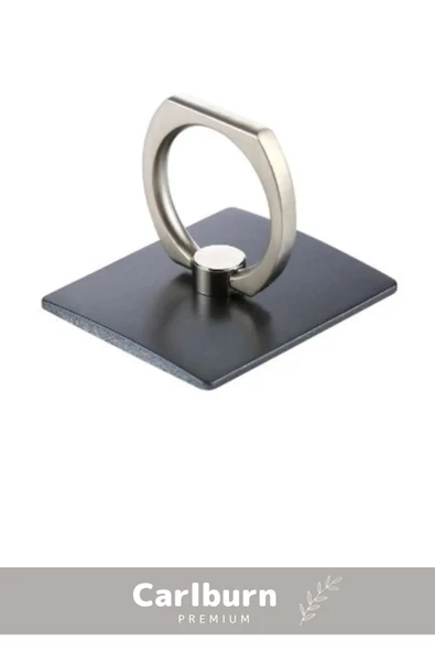 360 Derece Parmak Ucunda Dönen Cep Telefonu Tutucu Soket Yuvarlak Standı Selfie Yüzük - 2