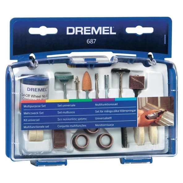 Dremel 687 Çok Amaçlı Aksesuar Seti 52 Parça 26150687JA