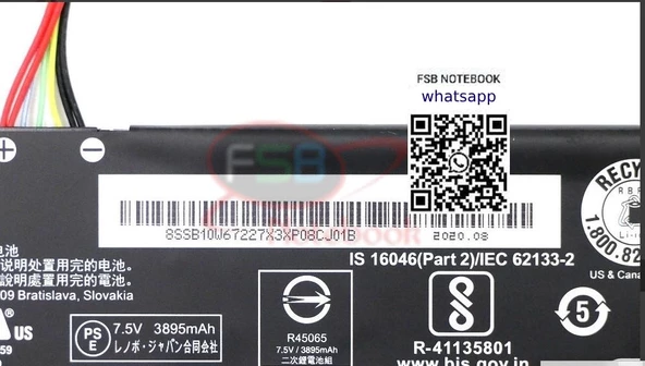 Lenovo V530-14IKB V530-15IKB V330-15ISK 81AW V130-15IKB 81HN  Notebook Batarya Laptop Pil - 3