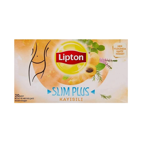 Lipton Slim Plus Kayısılı 20'li 2 Paket