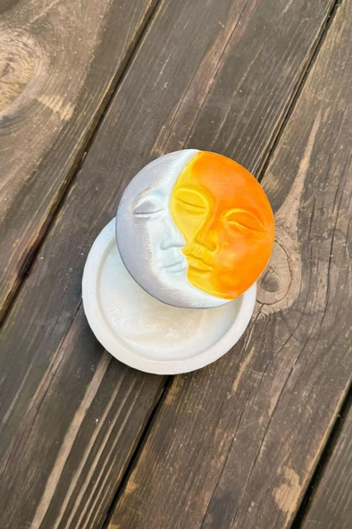 Ay ve Güneş Silikon Mum Kalıbı - Resim 4