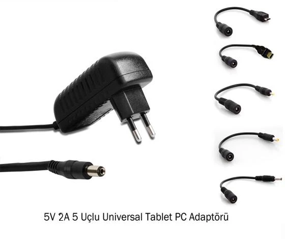 TABLET ADAPTÖR ÇOK UÇLU 5V 2A s-link SL-130A