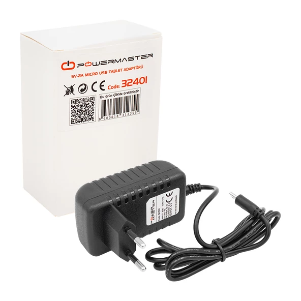 POWERMASTER PM-32401 5 VOLT - 2 AMPER MICRO USB UÇ TABLET ADAPTÖRÜ - 3