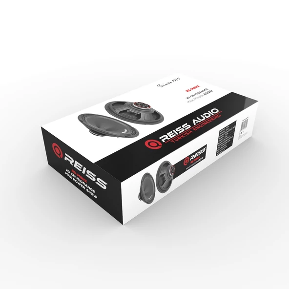 Reiss Audio RS-M8NX 20 Cm Midrange 400 Watt Max Power + 120 Watt RMS Power - 4