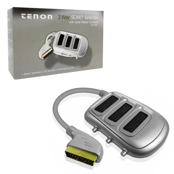 Scart Çoklayıcı 3Lü Butonlu ürün görseli 1