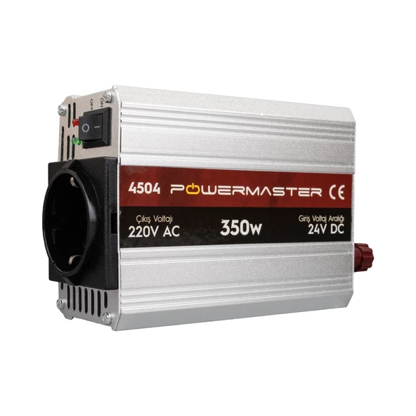 POWERMASTER PM-4504 24 VOLT - 350 WATT MODIFIED SINUS INVERTER ürün görseli 1