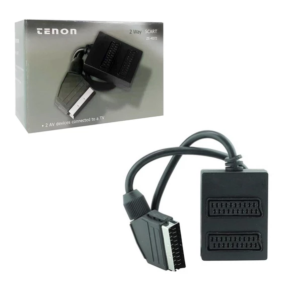 Scart Çoklayıcı 2Li Siyah ürün görseli 1