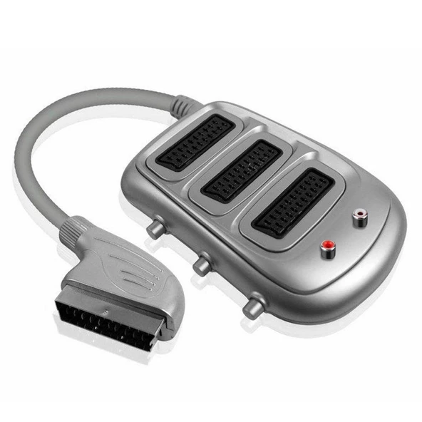 Scart Çoklayıcı 3Lü Butonlu Rca ürün görseli