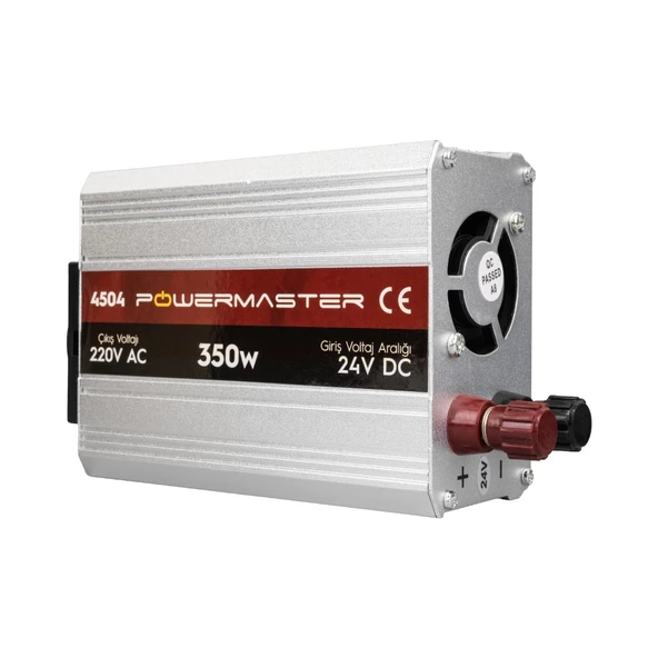 POWERMASTER PM-4504 24 VOLT - 350 WATT MODIFIED SINUS INVERTER - Resim 2