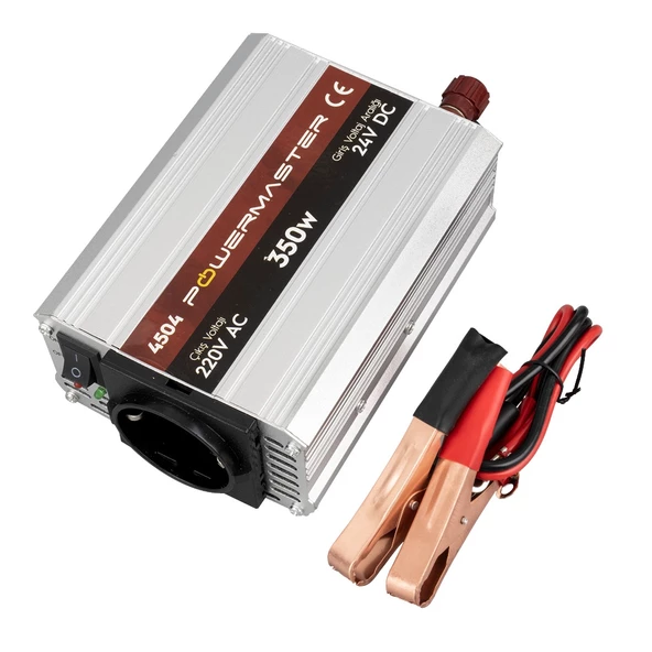 POWERMASTER PM-4504 24 VOLT - 350 WATT MODIFIED SINUS INVERTER - Resim 3