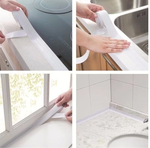 Pratik Beyaz Su Sızdırmaz Lavabo Kenar Bandı (3.2m) - 3