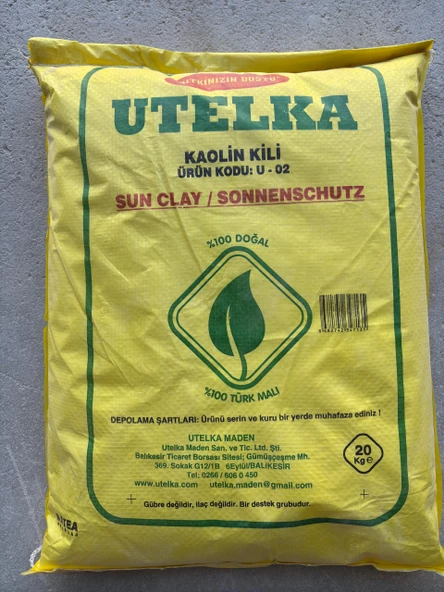 20 KG UTELKA KAOLİN KİLİ