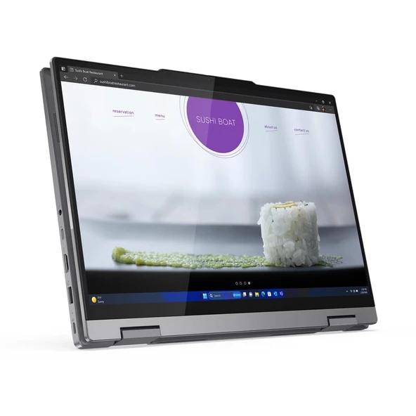 Lenovo Thinkbook 14 2-In-1 G4 Iml Intel Core Ultra 7 155U 48GB Ddr5 4tb SSD 14" Dokunmatik Wuxga 300NITS IPS Windows 11 Home Taşınabilir Bilgisayar 21MX002VTRH20 + Zetta Çanta - Resim 4