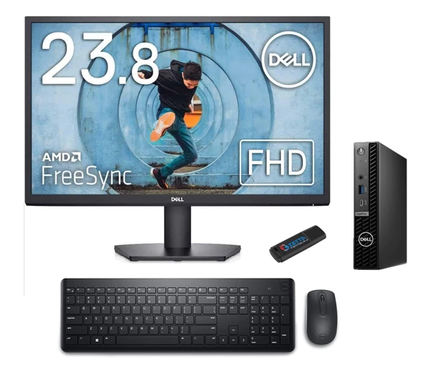 Dell Pc Optıplex 7020MFF Intel Core İ7-14700T 8gb Ddr5 2tb SSD WINDOWS11PRO 23.8" Fullhd Mon. Mini Masaüstü Bilgisayar BN014O7020MFF64+ZETTAUSBBELLEK